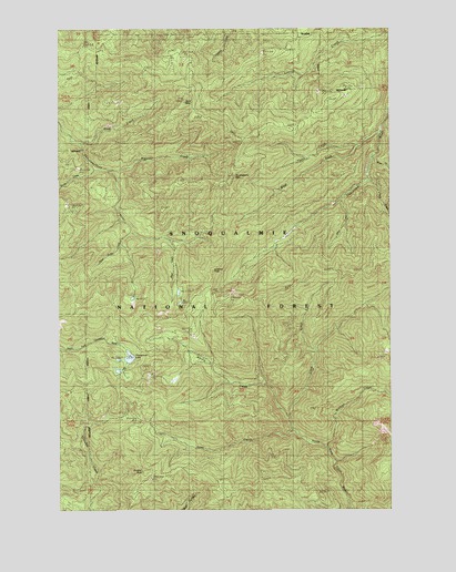 Newaukum Lake, WA USGS Topographic Map