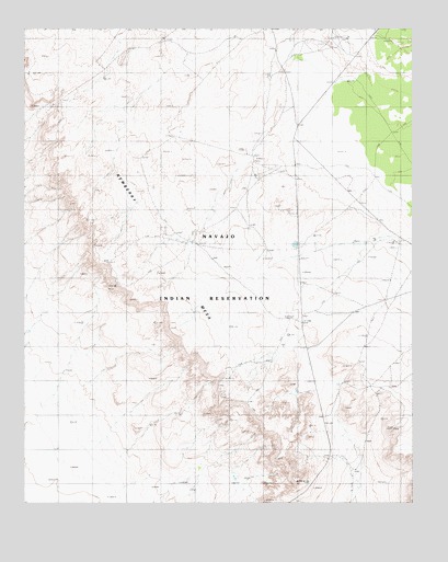 Newberry Mesa, AZ USGS Topographic Map