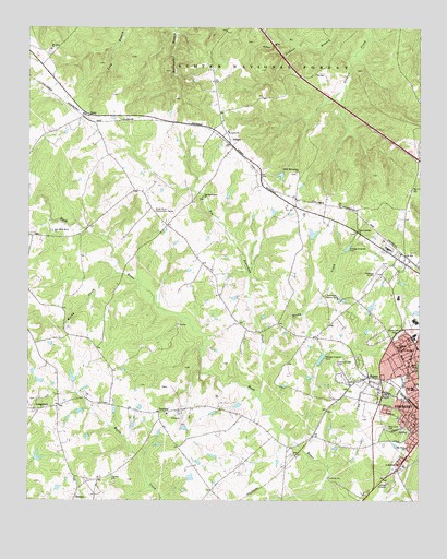 Newberry West, SC USGS Topographic Map