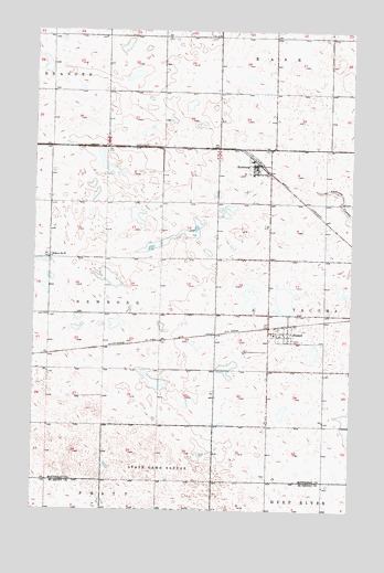 Newburg, ND USGS Topographic Map