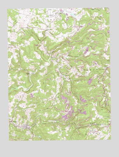 Newburg, WV USGS Topographic Map