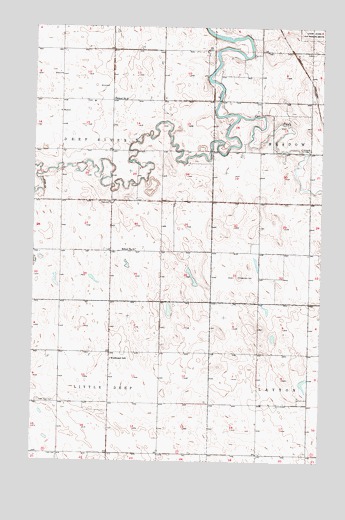 Newburg SE, ND USGS Topographic Map