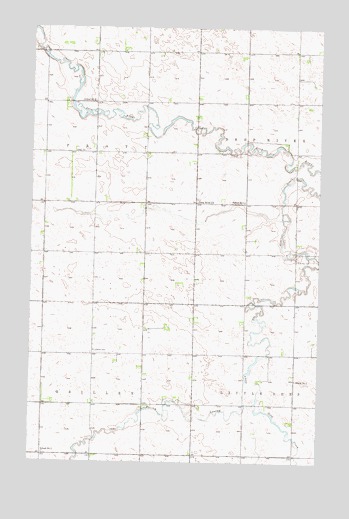 Newburg SW, ND USGS Topographic Map
