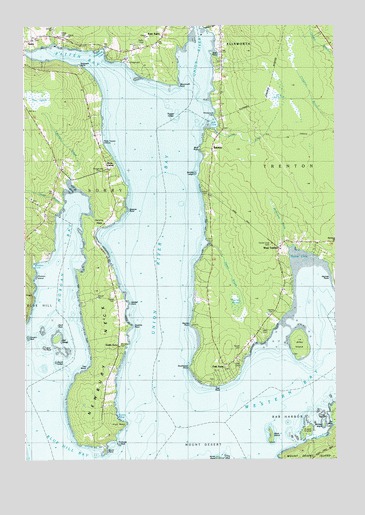 Newbury Neck, ME USGS Topographic Map