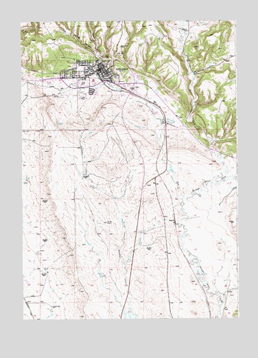 Newcastle, WY USGS Topographic Map