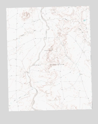 Newcomb NE, NM USGS Topographic Map