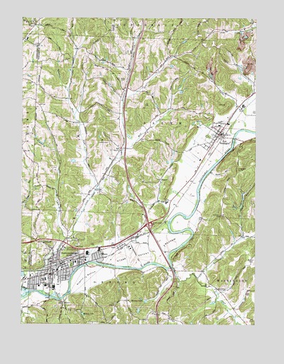 Newcomerstown, OH USGS Topographic Map