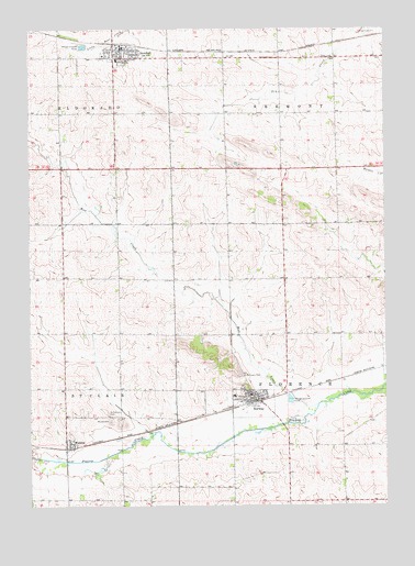 Newhall, IA USGS Topographic Map