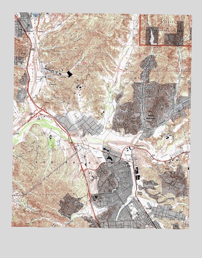 Newhall, CA USGS Topographic Map
