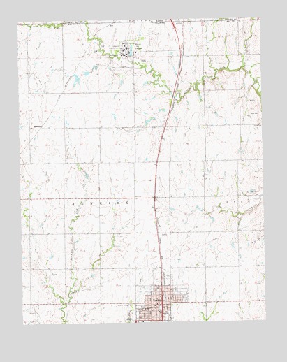Newkirk, OK USGS Topographic Map