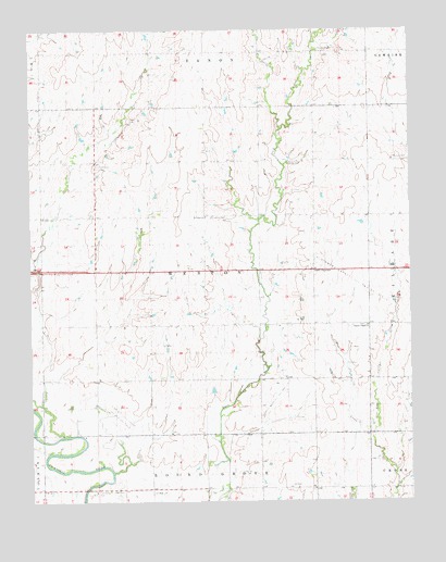 Newkirk SW, OK USGS Topographic Map