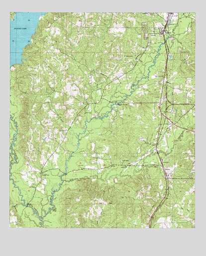 New Llano, LA USGS Topographic Map