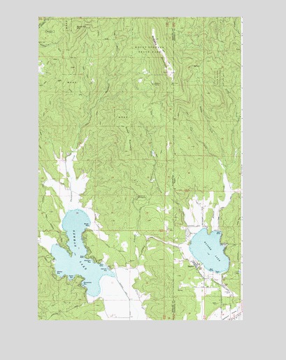 Newman Lake, WA USGS Topographic Map