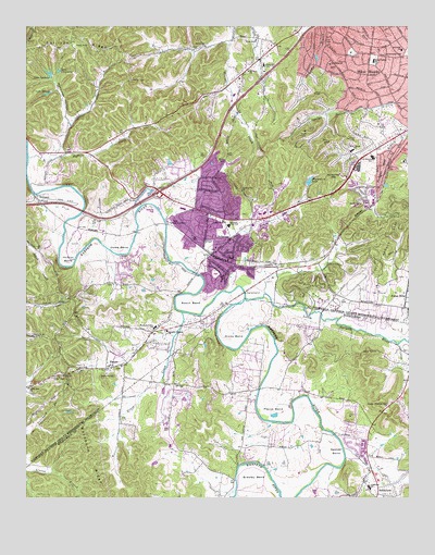Bellevue, TN USGS Topographic Map