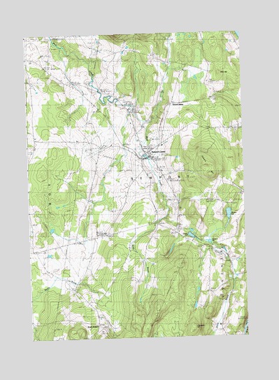 Newport Center, VT USGS Topographic Map
