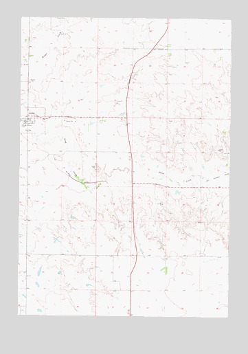 Akaska, SD USGS Topographic Map