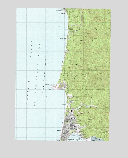 Newport North, OR USGS Topographic Map