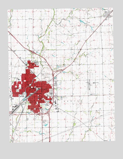 Newton, KS USGS Topographic Map