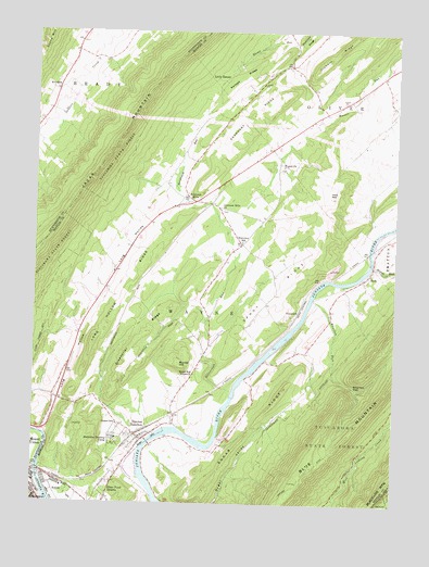 Newton Hamilton, PA USGS Topographic Map