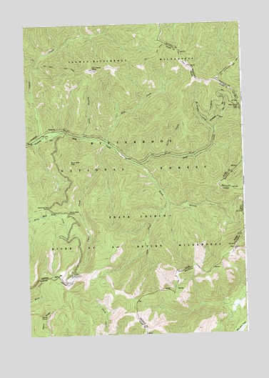 Nez Perce Peak, ID USGS Topographic Map