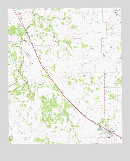 Bellevue, TX USGS Topographic Map