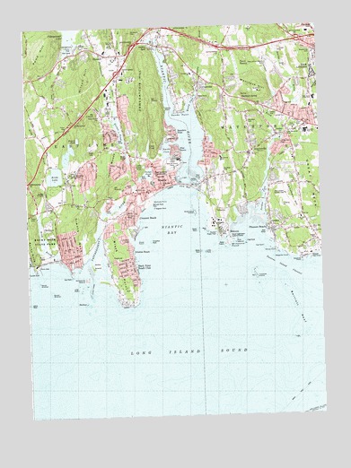 Niantic, CT USGS Topographic Map