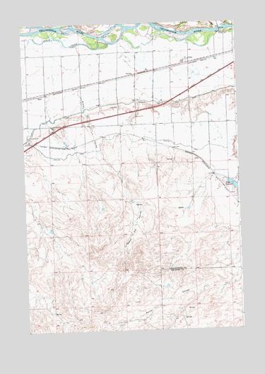 Nibbe, MT USGS Topographic Map
