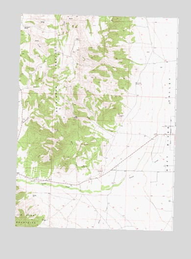 Nibbs Creek, ID USGS Topographic Map