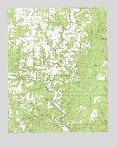 Nichols Knob, MO USGS Topographic Map