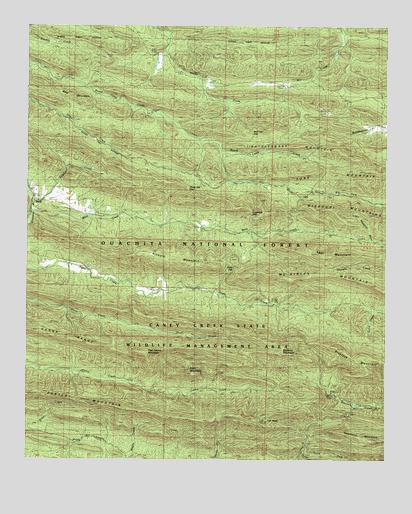 Nichols Mountain, AR USGS Topographic Map