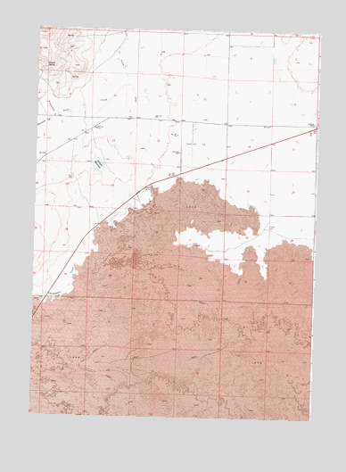 Nichols Reservoir, ID USGS Topographic Map
