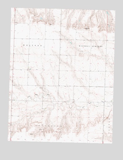 Nickel Mine Spring, KS USGS Topographic Map