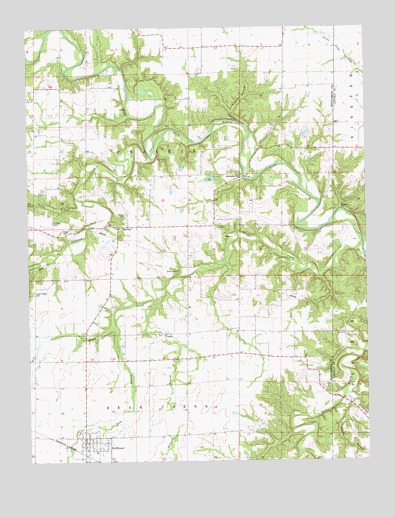 Bellflower North, MO USGS Topographic Map
