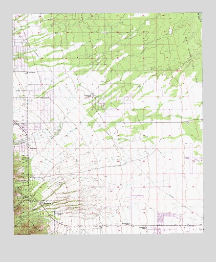Nicksville, AZ USGS Topographic Map
