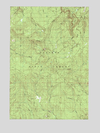 Nicolai Mountain, OR USGS Topographic Map