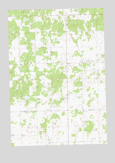Bellinger, WI USGS Topographic Map