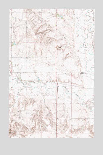 Nielsen Coulee, MT USGS Topographic Map