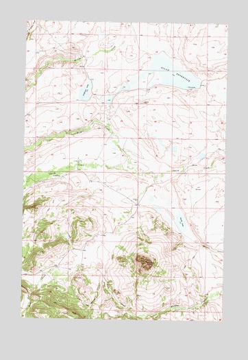 Nilan Reservoir, MT USGS Topographic Map