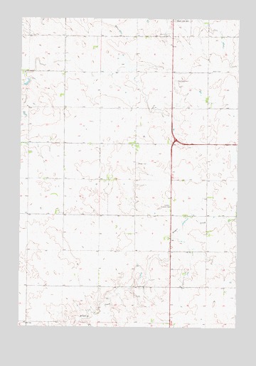Akaska NE, SD USGS Topographic Map
