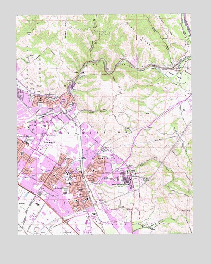 Niles, CA USGS Topographic Map