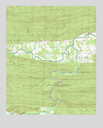 Nimrod, AR USGS Topographic Map