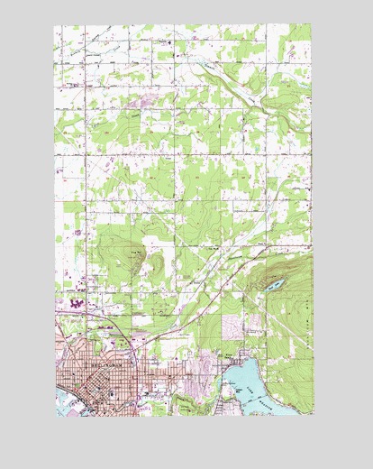 Bellingham North, WA USGS Topographic Map