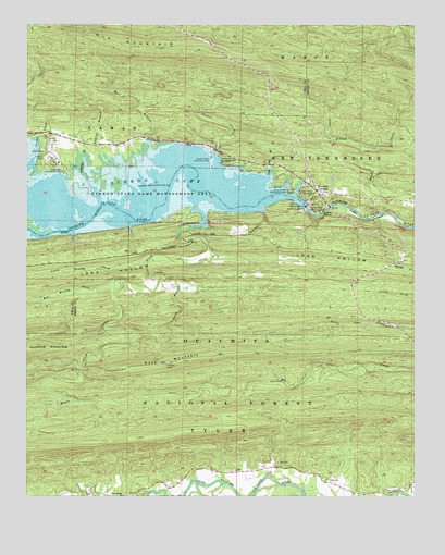 Nimrod Dam, AR USGS Topographic Map