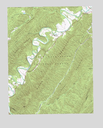 Nimrod Hall, VA USGS Topographic Map