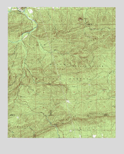 Nimrod SE, AR USGS Topographic Map
