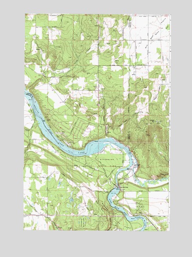 Nine Mile Falls, WA USGS Topographic Map
