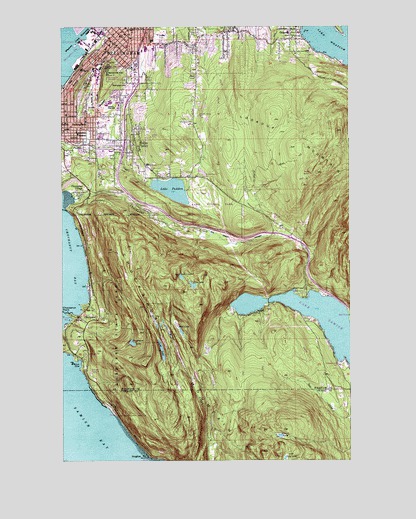 Bellingham South, WA USGS Topographic Map