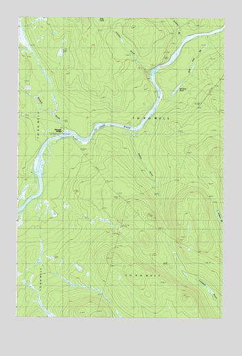 Ninemile Bridge, ME USGS Topographic Map