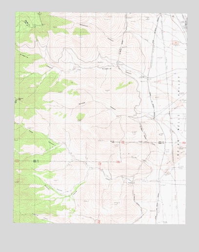 Ninemile Canyon, CA USGS Topographic Map