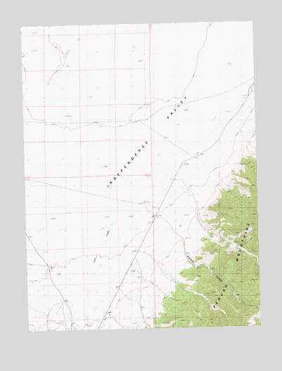 Ninemile Canyon, NV USGS Topographic Map